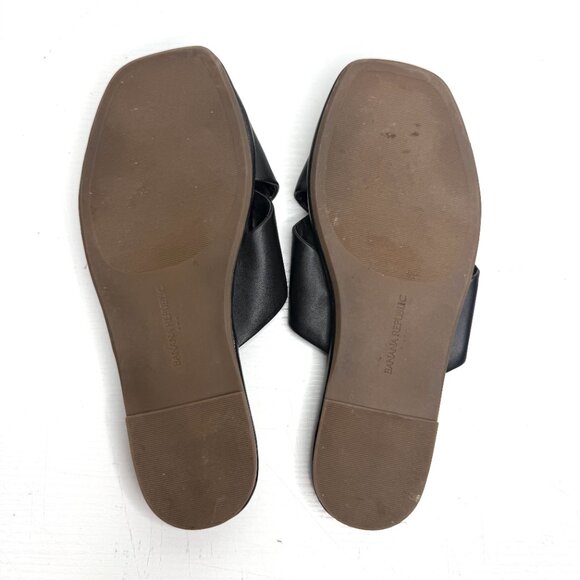 Banana Republic Factory WIde Crossover Slip On Slide Classic Sandals Womens 7.5 - Picture 6 of 7